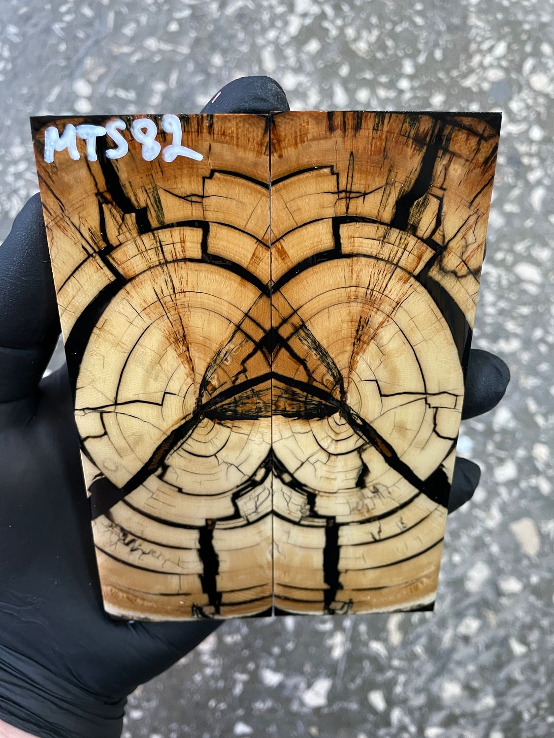 Mammoth tusk knife scales 5.19-1.81-0.39 inch MTS82