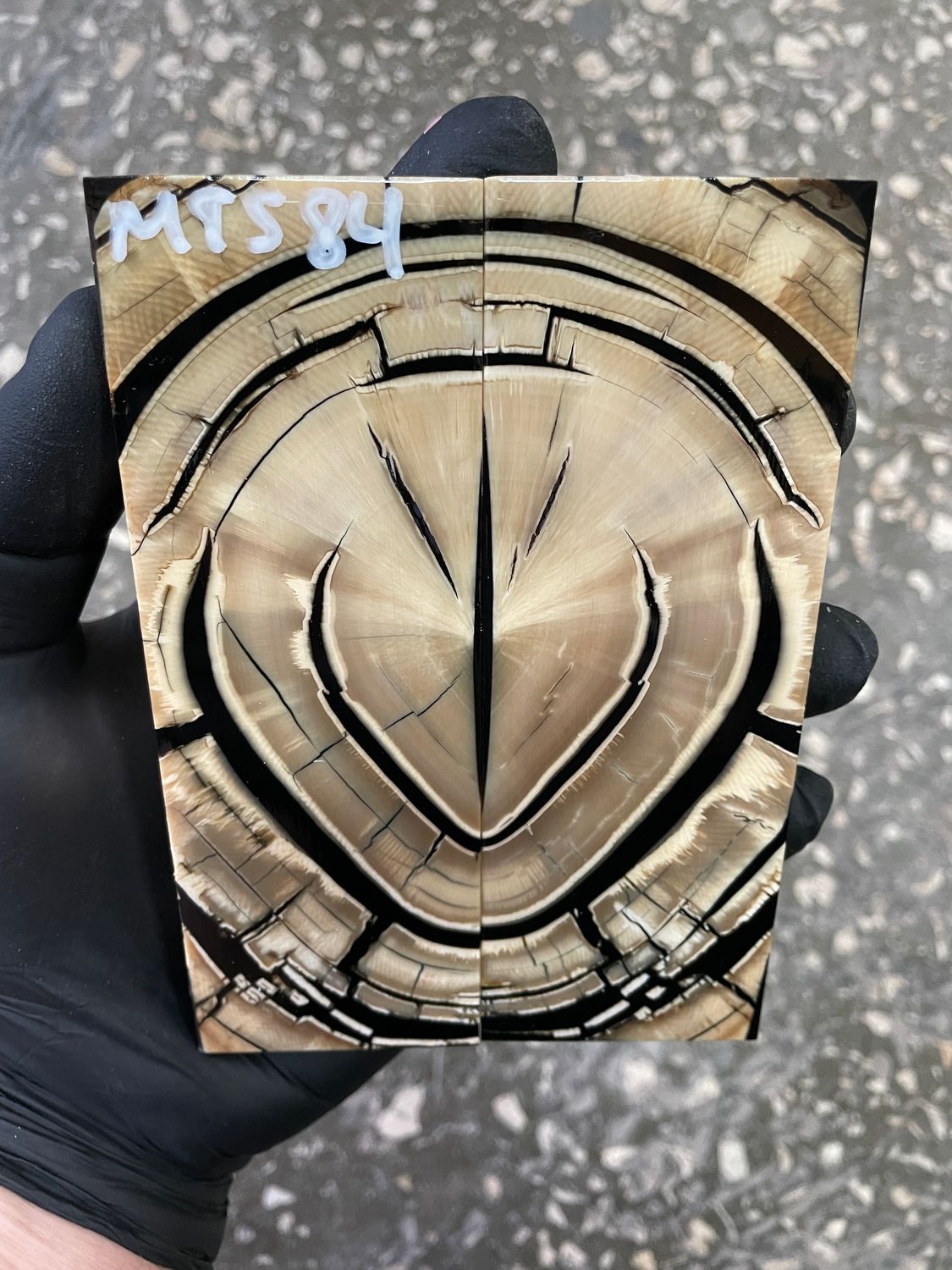 Mammoth tusk knife scales 5.11-1.85-0.39 inch MTS84