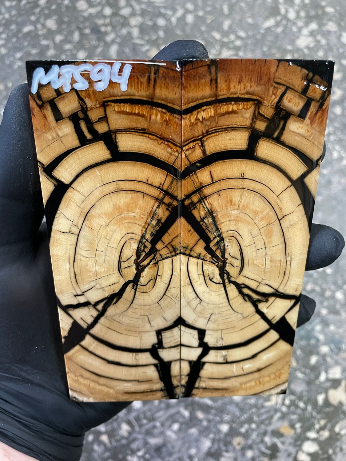 Mammoth tusk knife scales 5.23-1.85-0.39 inch MTS94