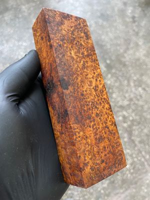 Premium stabilized Amboyna burl exotic wood for knife making