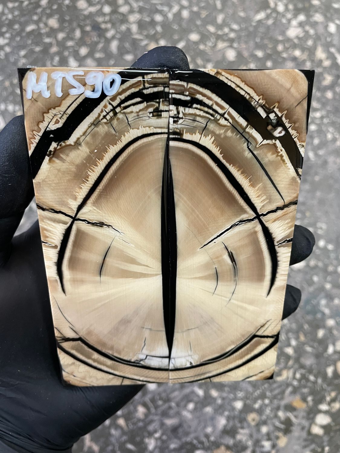 Mammoth tusk knife scales 5.0-1.81-0.35 inch MTS90