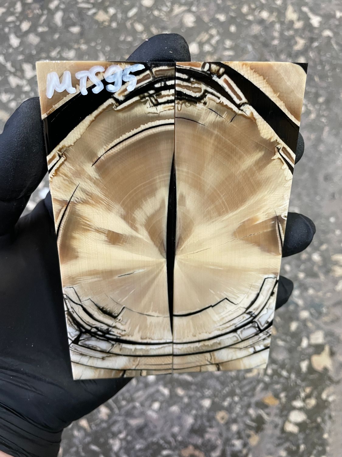 Mammoth tusk knife scales 5.0-1.65-0.39 inch MTS95