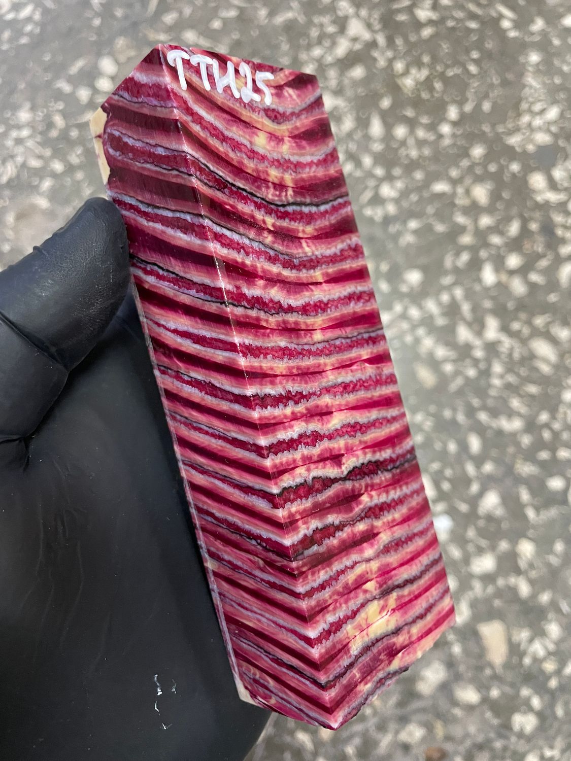 Mammoth tooth knife block stabilized  5.27-1.81-1.22 inch TTH25