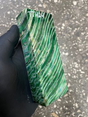 Stabilized mammoth tooth knife block fossil handle material TTH24