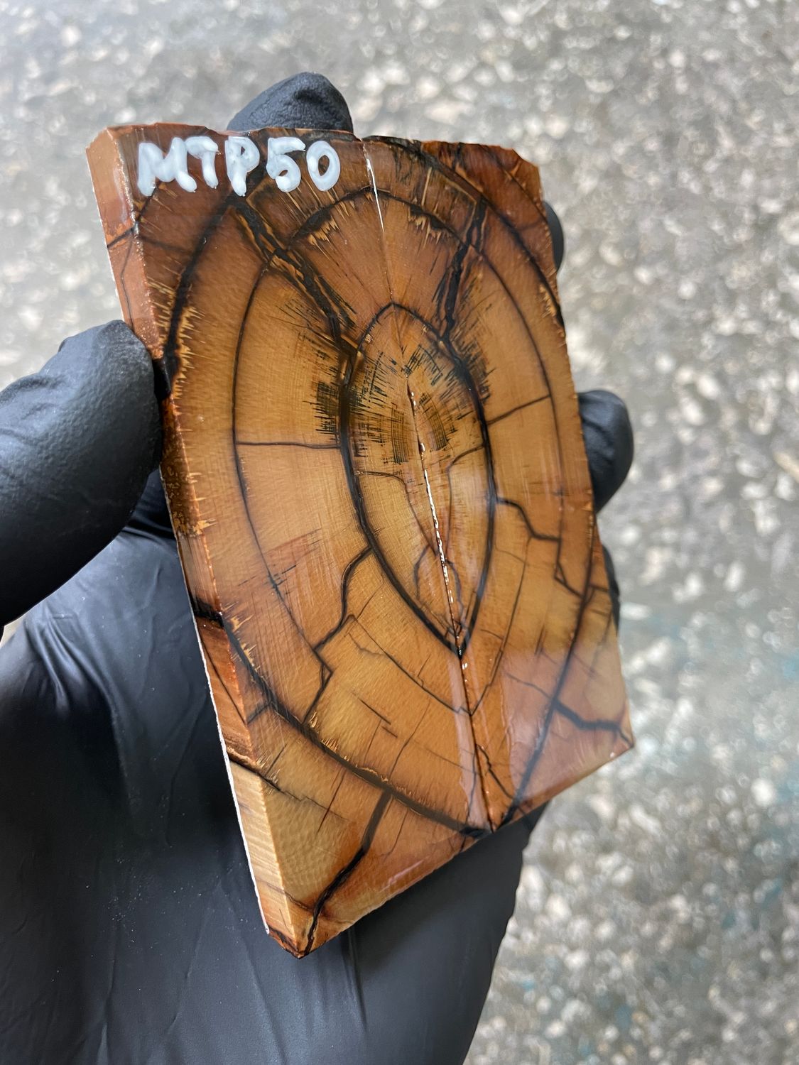 mammoth tusk scales for pocket knife handle stabilized ivory pair unique pattern