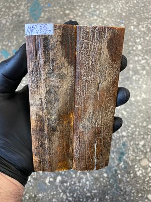 
mammoth bark scales pair for knife handle MBT56