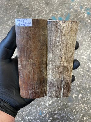 mammoth bark scales pair for knife handle MBT61