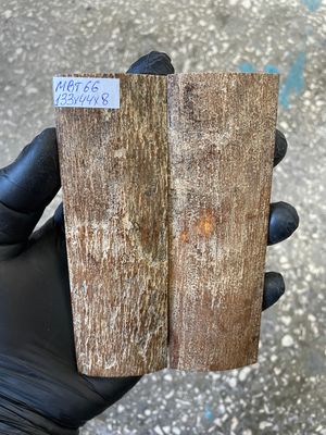 
mammoth bark scales pair for knife handle MBT66