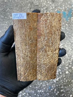 
mammoth bark scales pair for knife handle MBT84