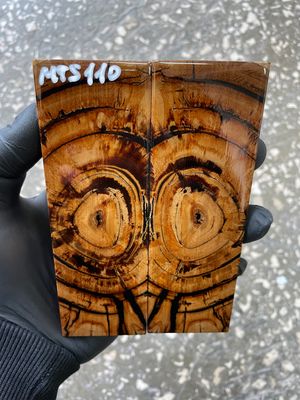 stabilized mammoth tusk knife scales pair fossil handle material MTS110