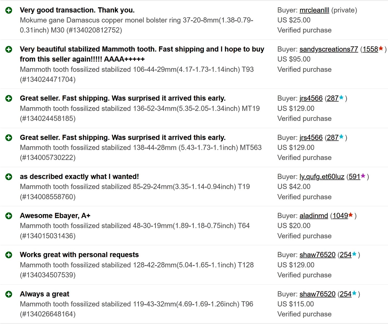 fossilusa ebay rewiew page 2