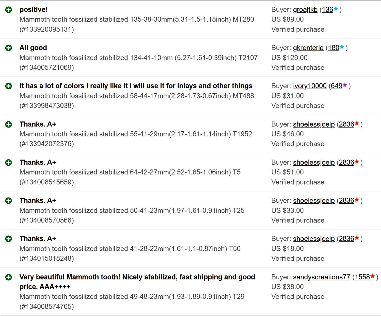 fossilusa ebay rewiew page 2