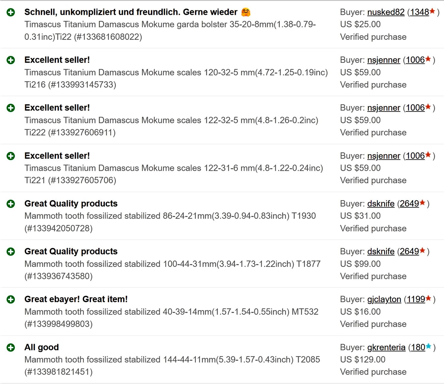 fossilusa ebay rewiew page 2