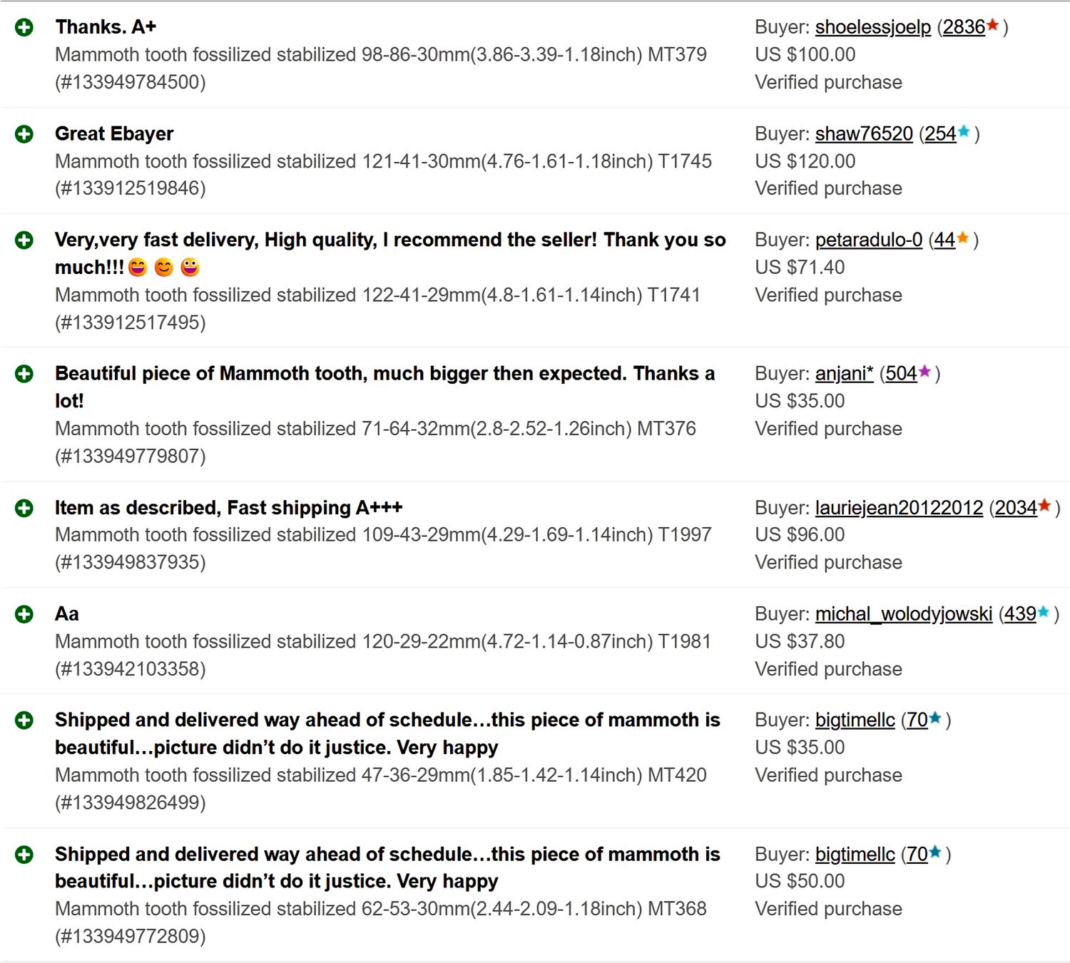 fossilusa ebay rewiew page 2