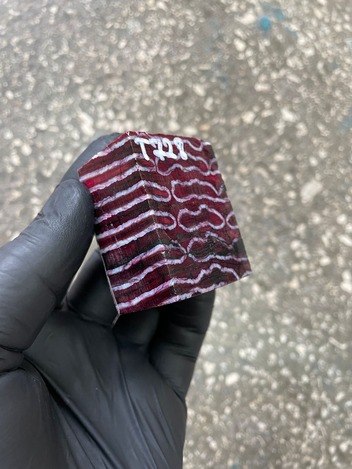 Mammoth Tooth Spacer Block Stabilized for Knife Handle 2.04-1.61-1.1 inch T728