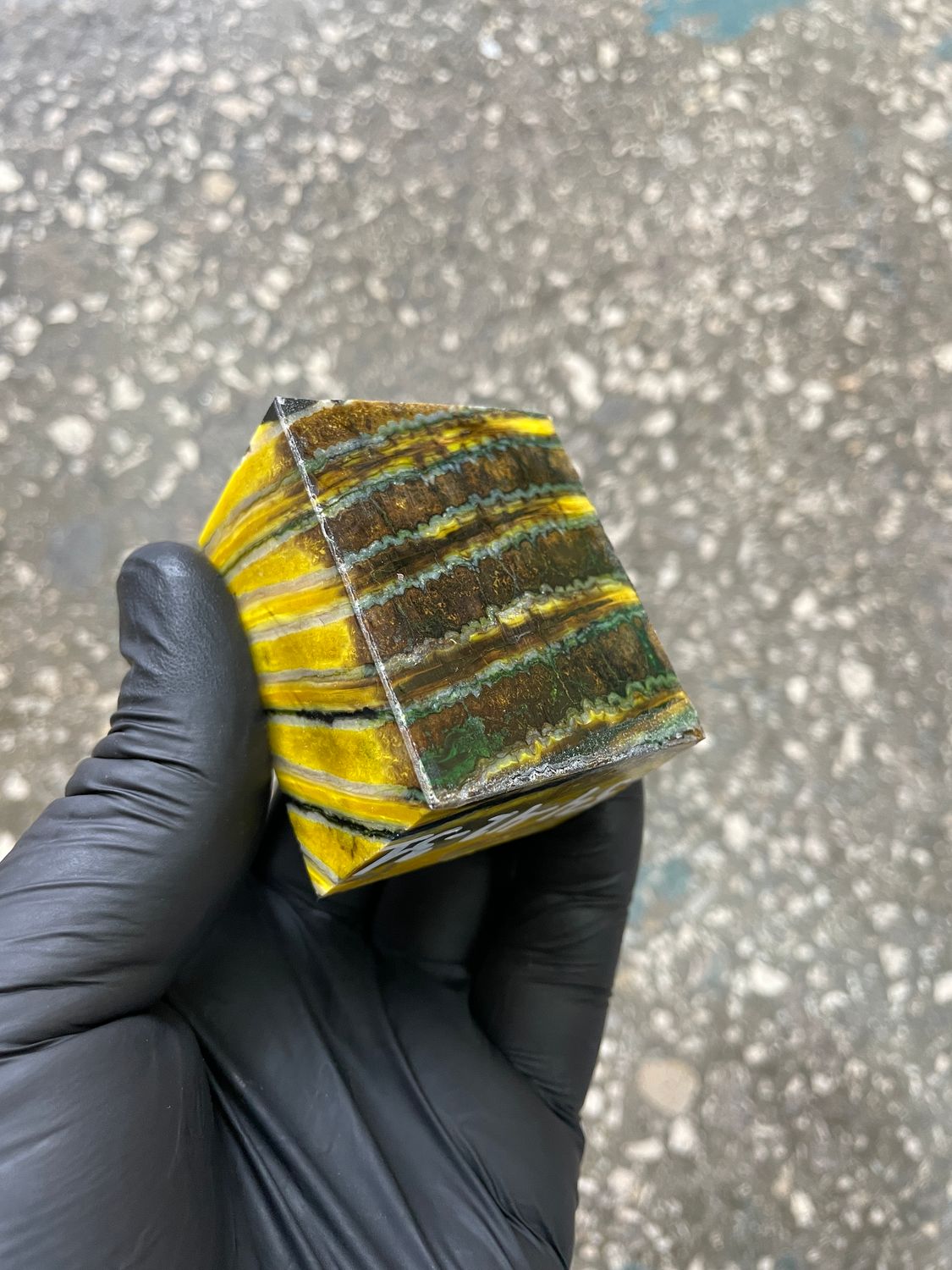 woolly mammoth tooth spacer block stabilized knifemaking material