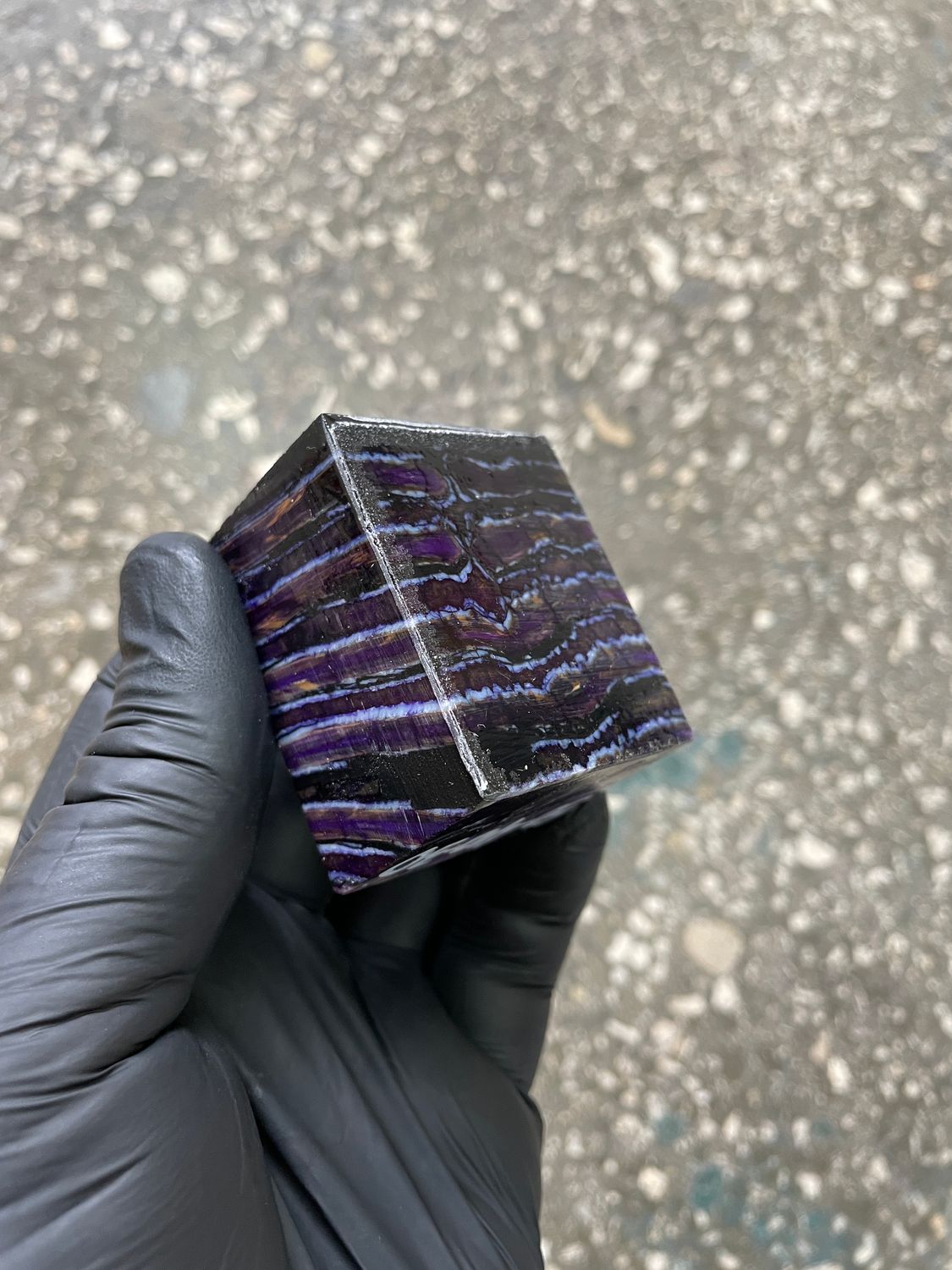 woolly mammoth tooth spacer block stabilized knifemaking material