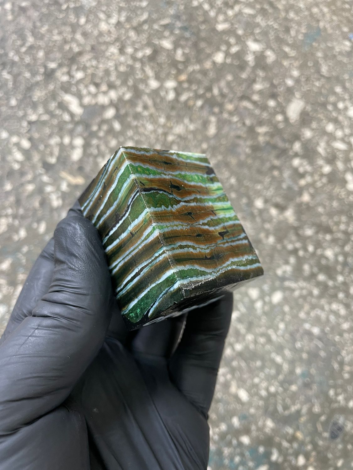 woolly mammoth tooth spacer block stabilized knifemaking material