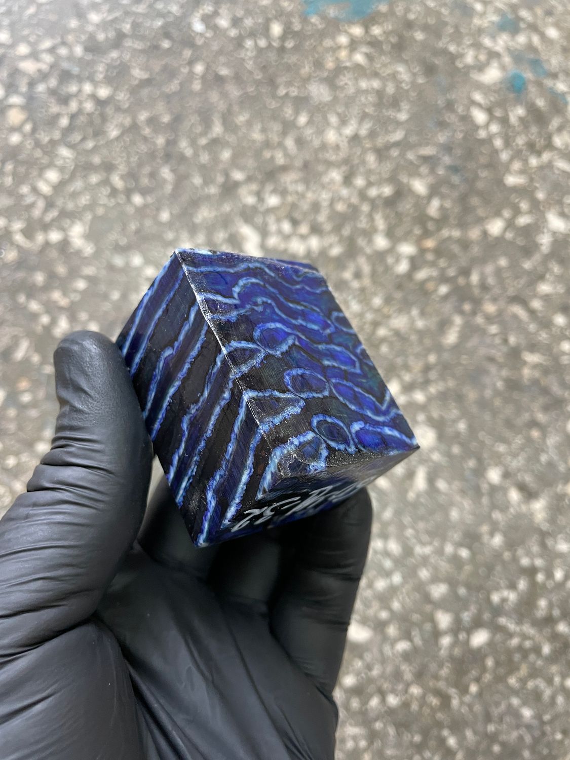 woolly mammoth tooth spacer block stabilized knifemaking material