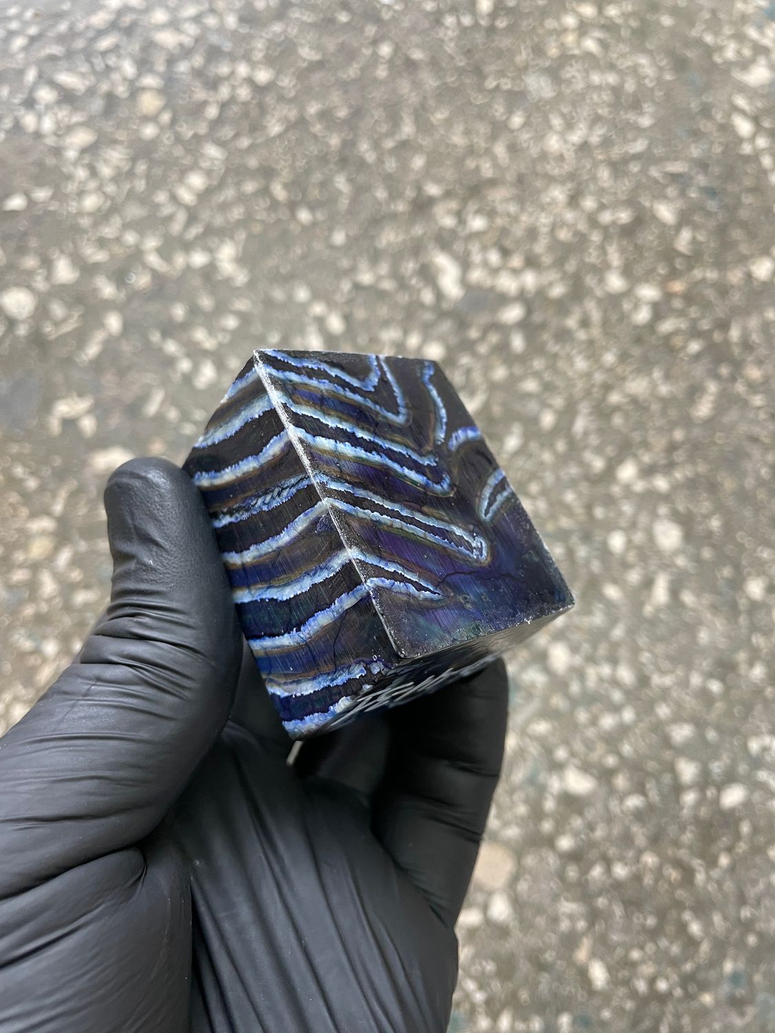 woolly mammoth tooth spacer block stabilized knifemaking material