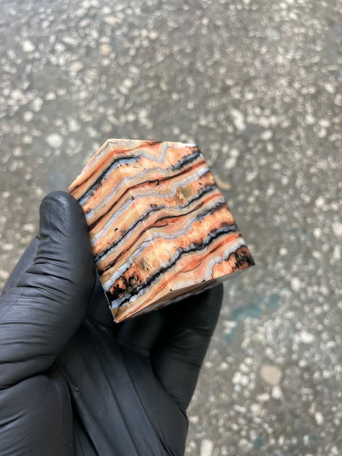 woolly mammoth tooth spacer block stabilized knifemaking material