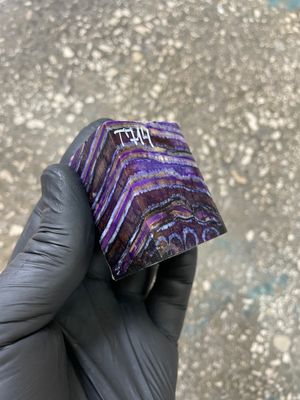Mammoth Tooth Spacer Block Stabilized for Knife Handle 2.04-1.57-1.18 inch T714
