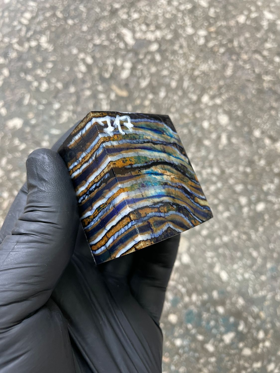 Mammoth Tooth Spacer Block Stabilized for Knife Handle 2.04-1.65-1.18 inch T717