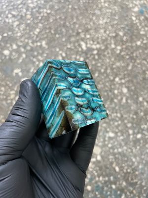 woolly mammoth tooth spacer block stabilized knifemaking material