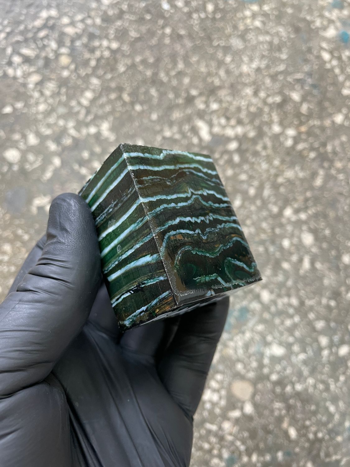 woolly mammoth tooth spacer block stabilized knifemaking material