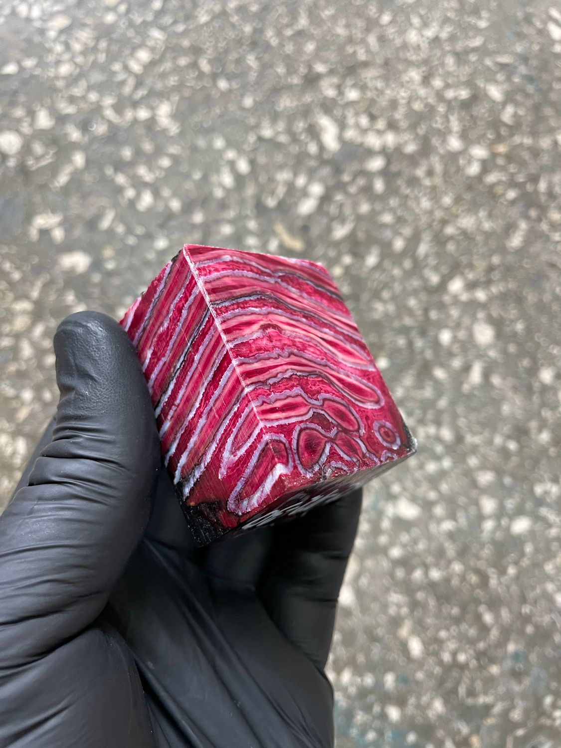 woolly mammoth tooth spacer block stabilized knifemaking material