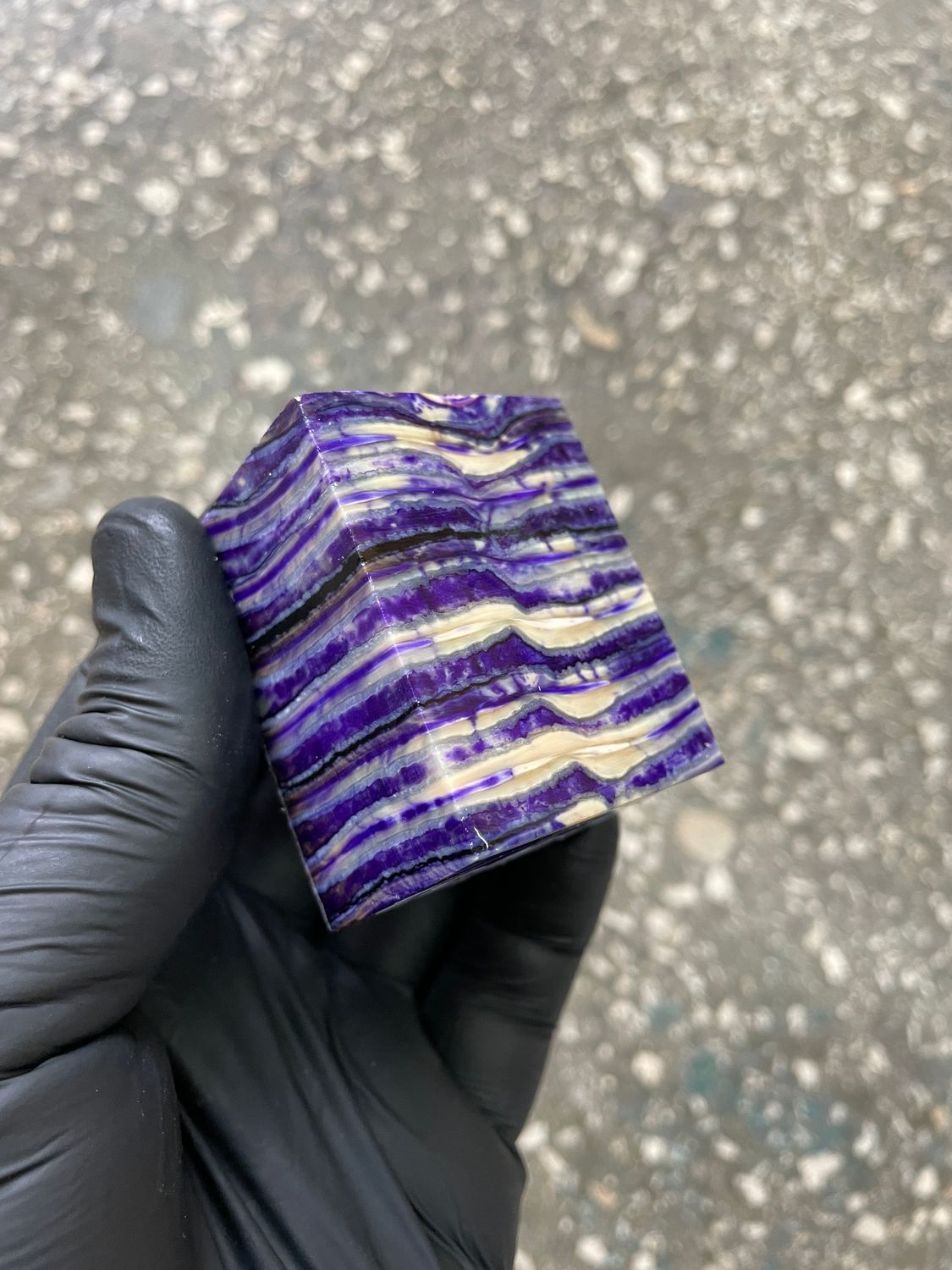 woolly mammoth tooth spacer block stabilized knifemaking material