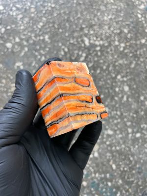 woolly mammoth tooth spacer block stabilized knifemaking material
