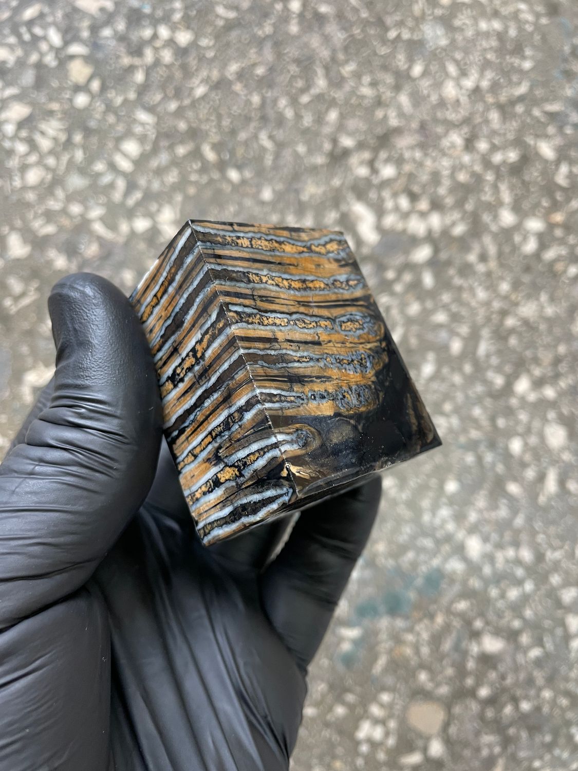 woolly mammoth tooth spacer block stabilized knifemaking material