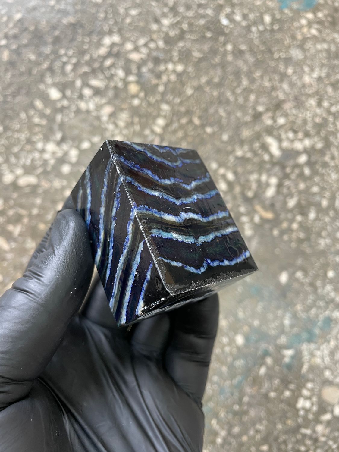 woolly mammoth tooth spacer block stabilized knifemaking material