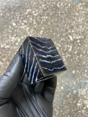 woolly mammoth tooth spacer block stabilized knifemaking material