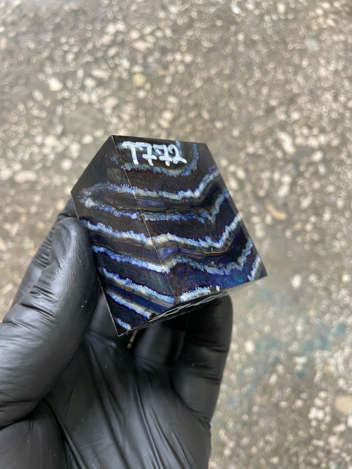 mammoth tooth stabilized spacer block for knife handle T772