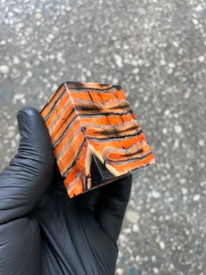 woolly mammoth tooth spacer block stabilized knifemaking material