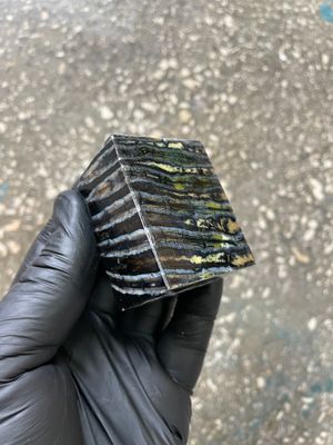 woolly mammoth tooth spacer block stabilized knifemaking material