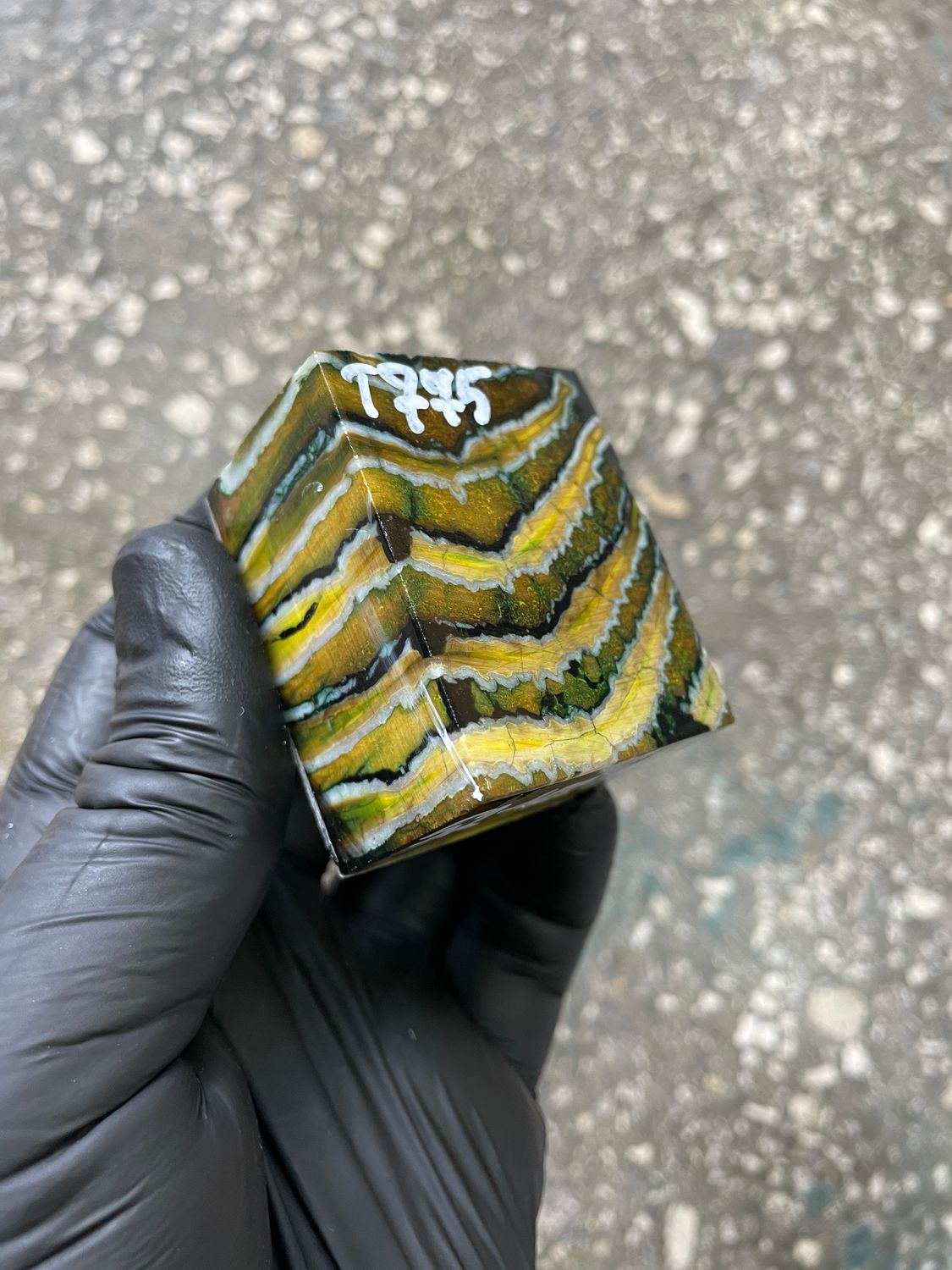 mammoth tooth stabilized spacer block for knife handle T775