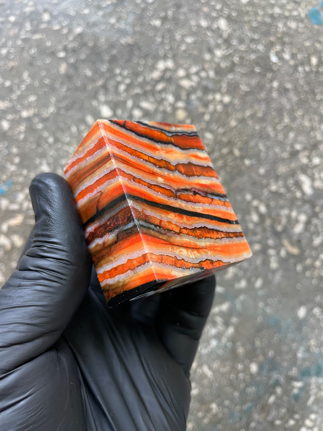 woolly mammoth tooth spacer block stabilized knifemaking material