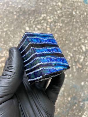 woolly mammoth tooth spacer block stabilized knifemaking material