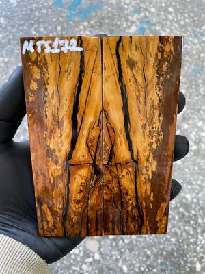 stabilized mammoth tusk knife scales pair fossil handle material MTS172