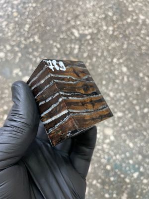 Mammoth Tooth Spacer Block Stabilized for Knife Handle 2.12-1.65-1.18 inch T789