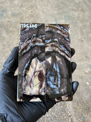 mammoth tooth stabilized knife handle scales pair TOS168