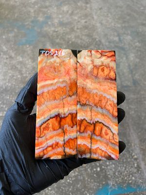 mammoth tooth stabilized knife handle scales pair TOS216