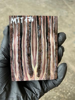 Mammoth Tooth Knife Scale Stabilized Pair for Pocket Knife 3.66-1.33-0.23 inch MTT176