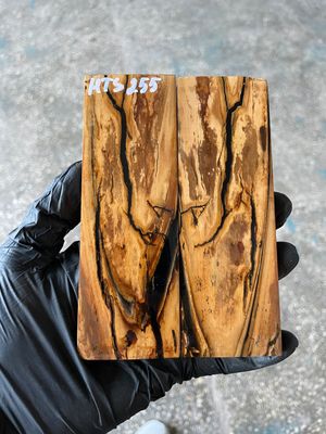 Mammoth Tusk Knife Scales Pair – Stabilized Fossil Handle Material for Knifemaking 5.27×1.77×0.39 inch MTS255