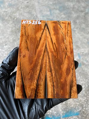 Mammoth Tusk Knife Scales Pair – Stabilized Fossil Handle Material for Knifemaking 5.35×1.81×0.39 inch MTS256