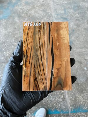 Mammoth Tusk Knife Scales Pair – Stabilized Fossil Handle Material for Knifemaking 5.31×1.81×0.39 inch MTS260