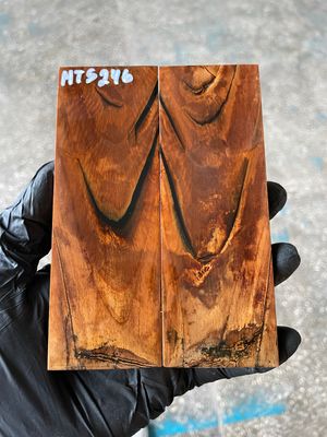 Mammoth Tusk Knife Scales Pair – Stabilized Fossil Handle Material for Knifemaking 5.31×1.85×0.39 inch MTS246